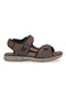 Braune Sandalen mit Klettverschluss Canguro 1015