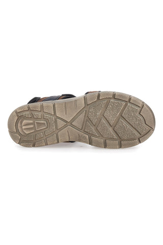 Braune Sandalen mit Klettverschluss Canguro 1015