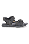 Graue Sandalen mit Klettverschluss Canguro 1015