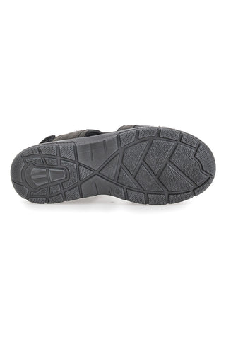 Graue Sandalen mit Klettverschluss Canguro 1015