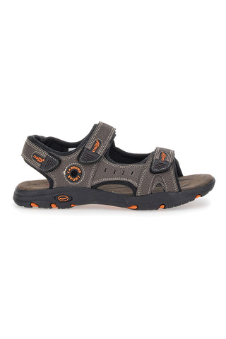 Braune Sandalen mit Klettverschluss-Rips Canguro 1002