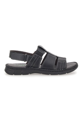 Schwarze Sandalen aus echtem Leder Pittarello Eco 2417985