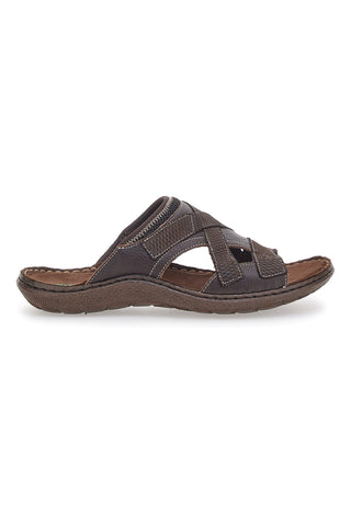 Braune Hausschuhe aus echtem Leder Pittarello Eco 2419027