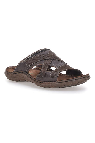 Braune Hausschuhe aus echtem Leder Pittarello Eco 2419027