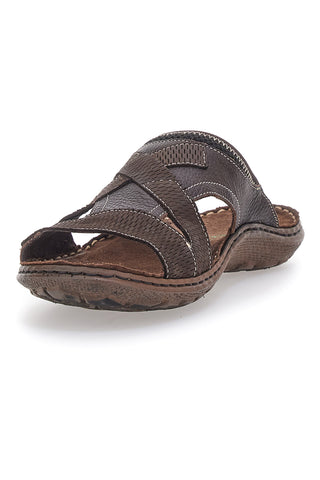 Braune Hausschuhe aus echtem Leder Pittarello Eco 2419027