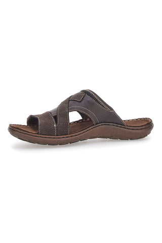 Braune Hausschuhe aus echtem Leder Pittarello Eco 2419027