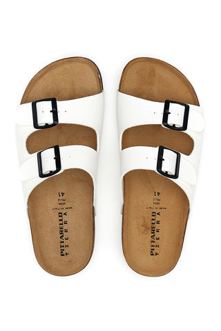 Pittarello Tierra Hausschuhe mit weißer Schnalle, 335038