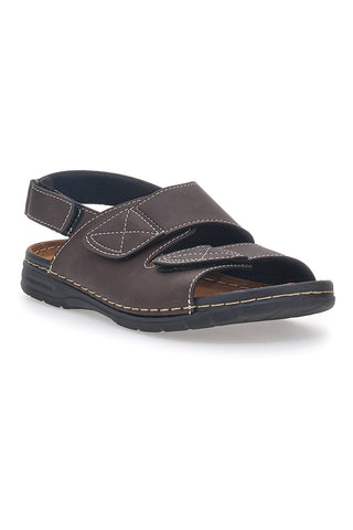 Braune Sandalen mit Klettverschluss Jerpoint 647
