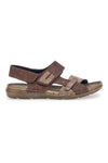 Braune Sandalen mit Klettverschluss und verstellbarem Band Jerpoint 8018