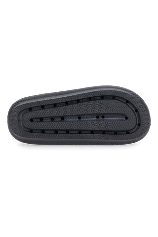 Schwarze klobige Gummipantoffeln Woz 5