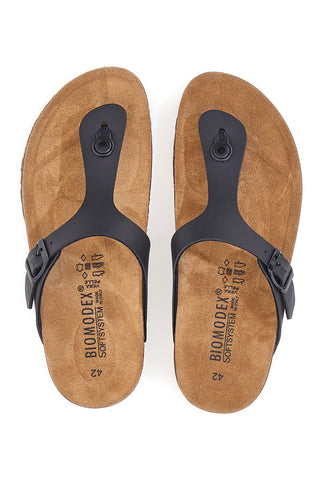 Biomodex 39930 Schwarze Flip-Flops-Hausschuhe