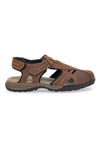 Braune Sandalen mit geschlossener Zehenpartie, Fly Dinamic 99