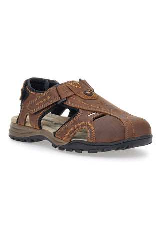 Braune Sandalen mit geschlossener Zehenpartie, Fly Dinamic 99