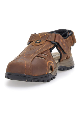 Braune Sandalen mit geschlossener Zehenpartie, Fly Dinamic 99