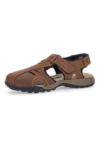 Braune Sandalen mit geschlossener Zehenpartie, Fly Dinamic 99