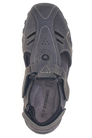 Fly Dinamic 99 Graue Sandalen mit geschlossener Zehenpartie