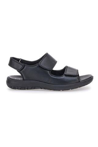 Sandali Neri Con Strappi in Velcro Fly Dinamic 102