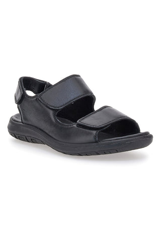 Sandali Neri Con Strappi in Velcro Fly Dinamic 102
