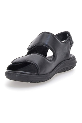 Sandali Neri Con Strappi in Velcro Fly Dinamic 102