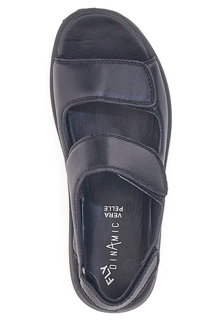 Sandali Neri Con Strappi in Velcro Fly Dinamic 102