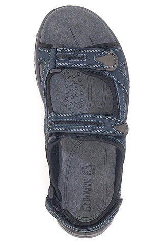 Fly Dinamic 07 Herren-Sandalen aus echtem Leder in Blau