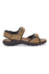 Beigefarbene Sportsandalen aus Fly Dinamic 10-Leder