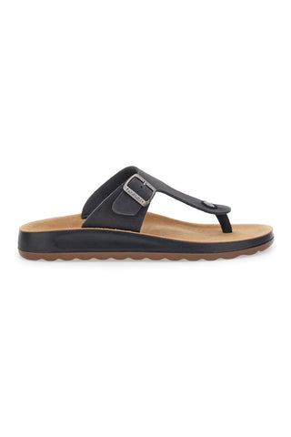 Schwarze Komfort-Flip-Flops, hergestellt in Italien, Fly Flot 782154