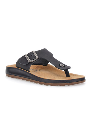Ciabatte Infradito Nere Comfort Made in Italy Fly Flot 782154
