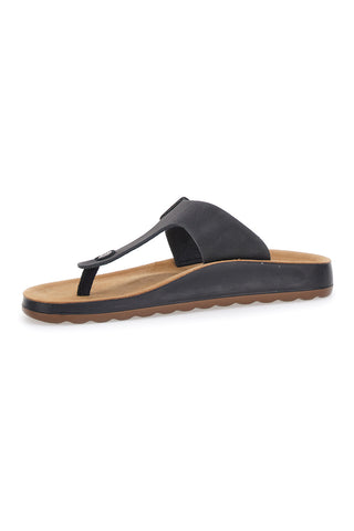 Schwarze Komfort-Flip-Flops, hergestellt in Italien, Fly Flot 782154