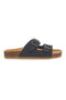 Schwarze Hausschuhe mit Naturform Made In Italy Bio Up 1902