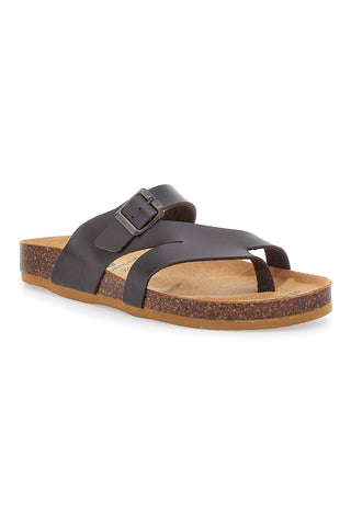 Bio Up 1910 Braune Flip-Flop-Hausschuhe