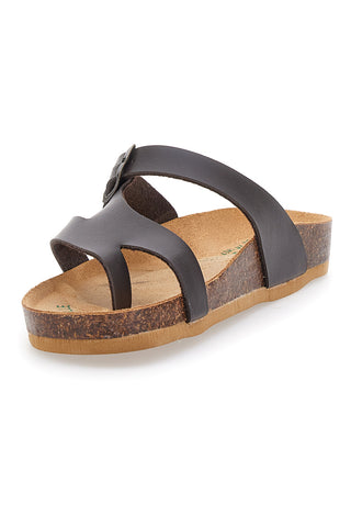 Bio Up 1910 Braune Flip-Flop-Hausschuhe