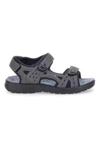 Graue Sandalen mit Klettverschluss Rips Johes Land 3104