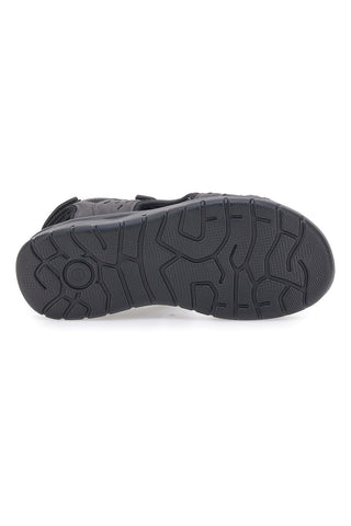 Sandali Grigi Con Strappi in Velcro Johes Land 3104