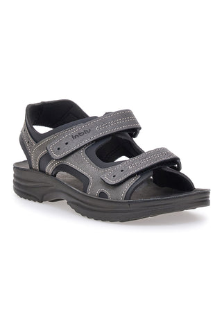 Graue Sandalen mit Klettverschluss, Inblu 28 RY