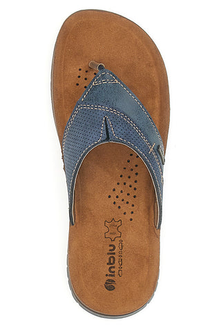 Blaue Flip-Flops mit Strasssteinen Inblu 10 Id