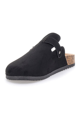 Pantofole nere con fibbia ALTEMBERG 1310