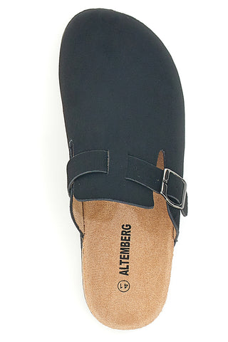 Pantofole nere con fibbia ALTEMBERG 1310