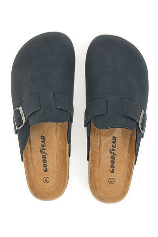 Schwarze Hausschuhe mit Schnalle GOODYEAR GY42030