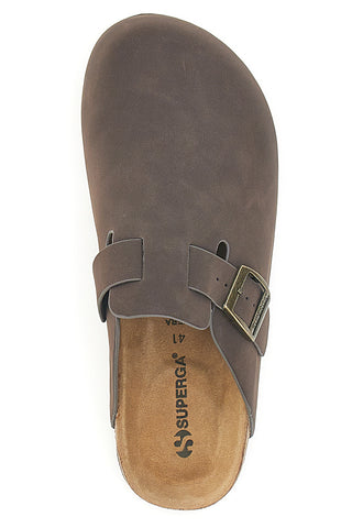 Superga 11700 braune Sabot-Hausschuhe