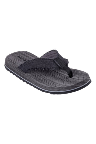 Skechers Tantric – Fritz – Flip-Flops mit Obermaterial aus braunem Canvas