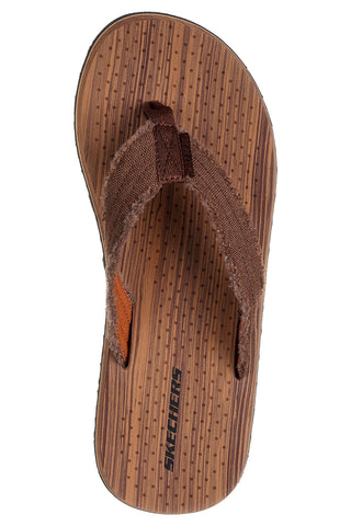 Infradito Marroni con Tomaia in Canvas Skechers Tantric - Fritz