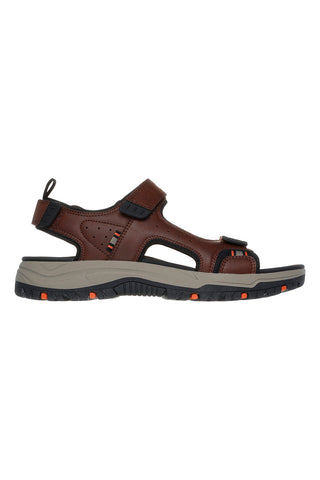 Braune vegane Skechers Relaxed Fit Sandale: Prewitt - Rigdon