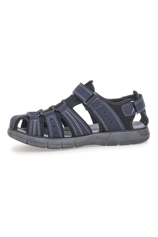 Blaue Sandalen mit geschlossener Spitze und Klettverschluss CANGURO CA1013