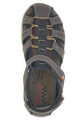 Braune Sandalen mit verstellbarem Riemen Känguru CA1013