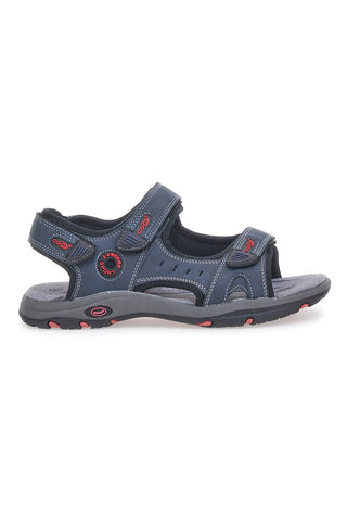 Canguro CA1002 Herrensandalen mit verstellbarem Riemen, Blau