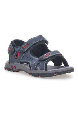 Canguro CA1002 Herrensandalen mit verstellbarem Riemen, Blau
