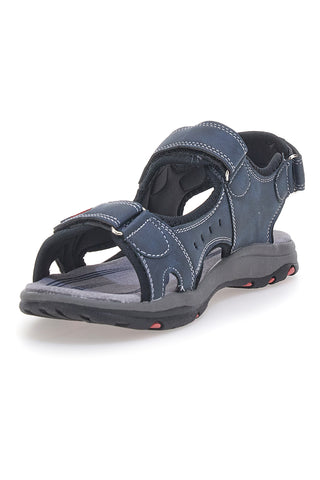 Canguro CA1002 Herrensandalen mit verstellbarem Riemen, Blau