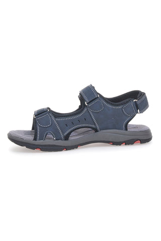 Canguro CA1002 Herrensandalen mit verstellbarem Riemen, Blau