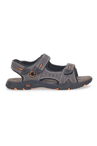 Canguro CA1002 Braune Sandalen mit verstellbarem Riemen für Herren